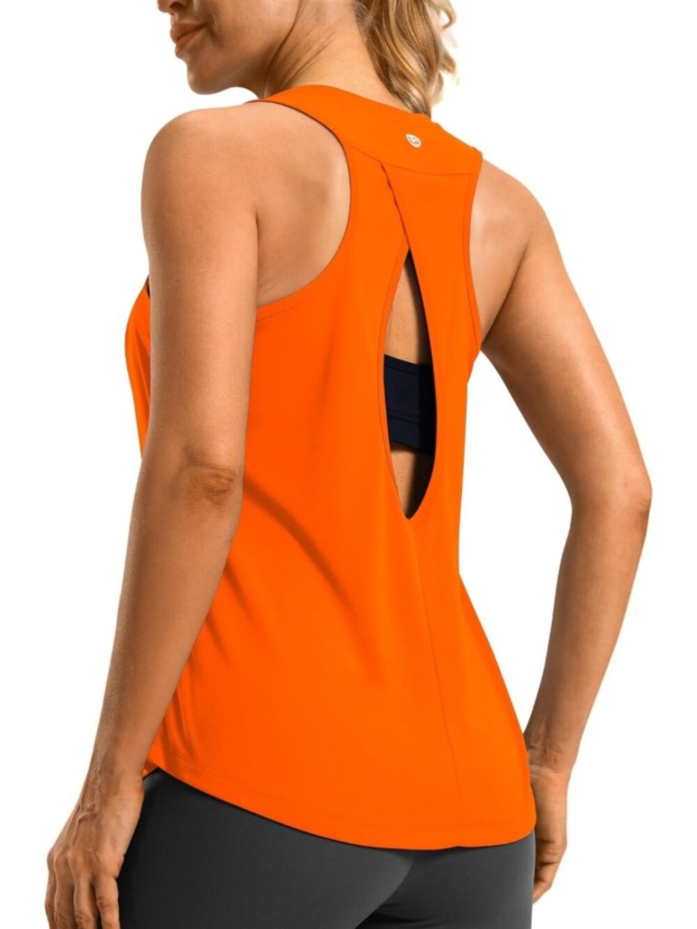 Open Back Athletic Tank Top for Women - Lightweight Workout & Running Shirt